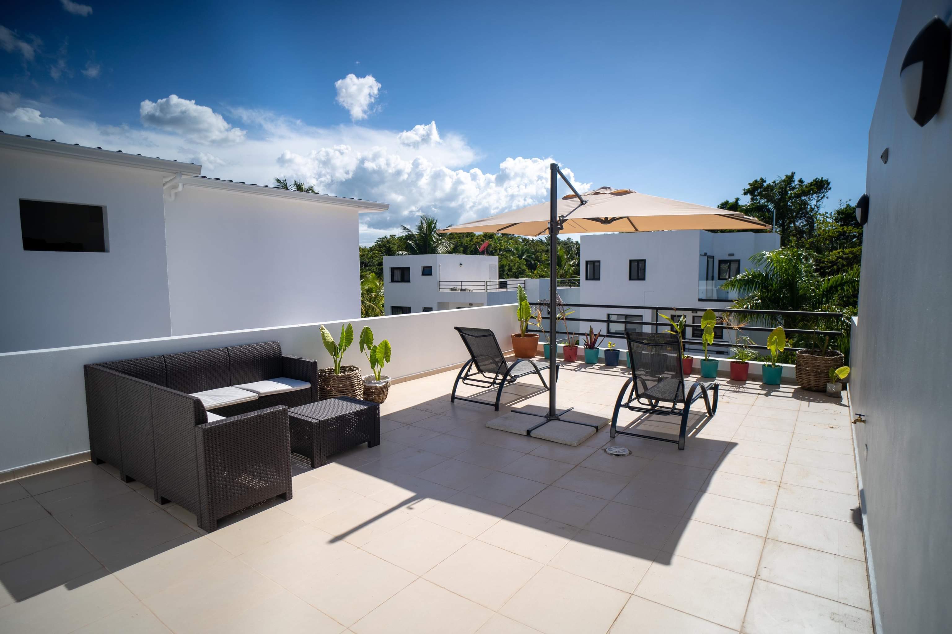 Duplex penthouse in the small residence near the beach