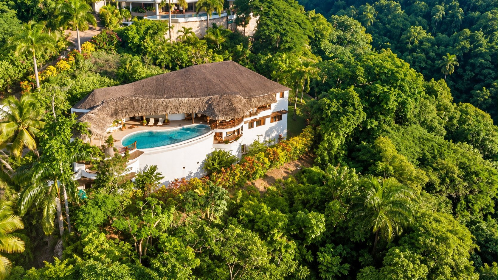 Tropical 7-Bedroom Villa with Infinity Pool and Panoramic Views in Las Terrenas