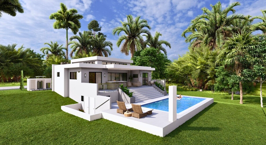 Villa Cascada, villa de 2 chambres sur les hauteurs avec terrasse, piscine et cuisine extérieure