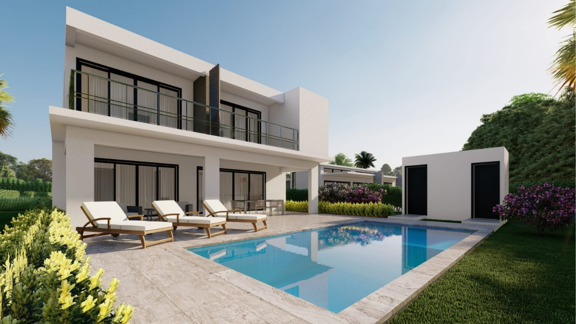 Contemporary 4-Bed Villa with Pool & Terrace
