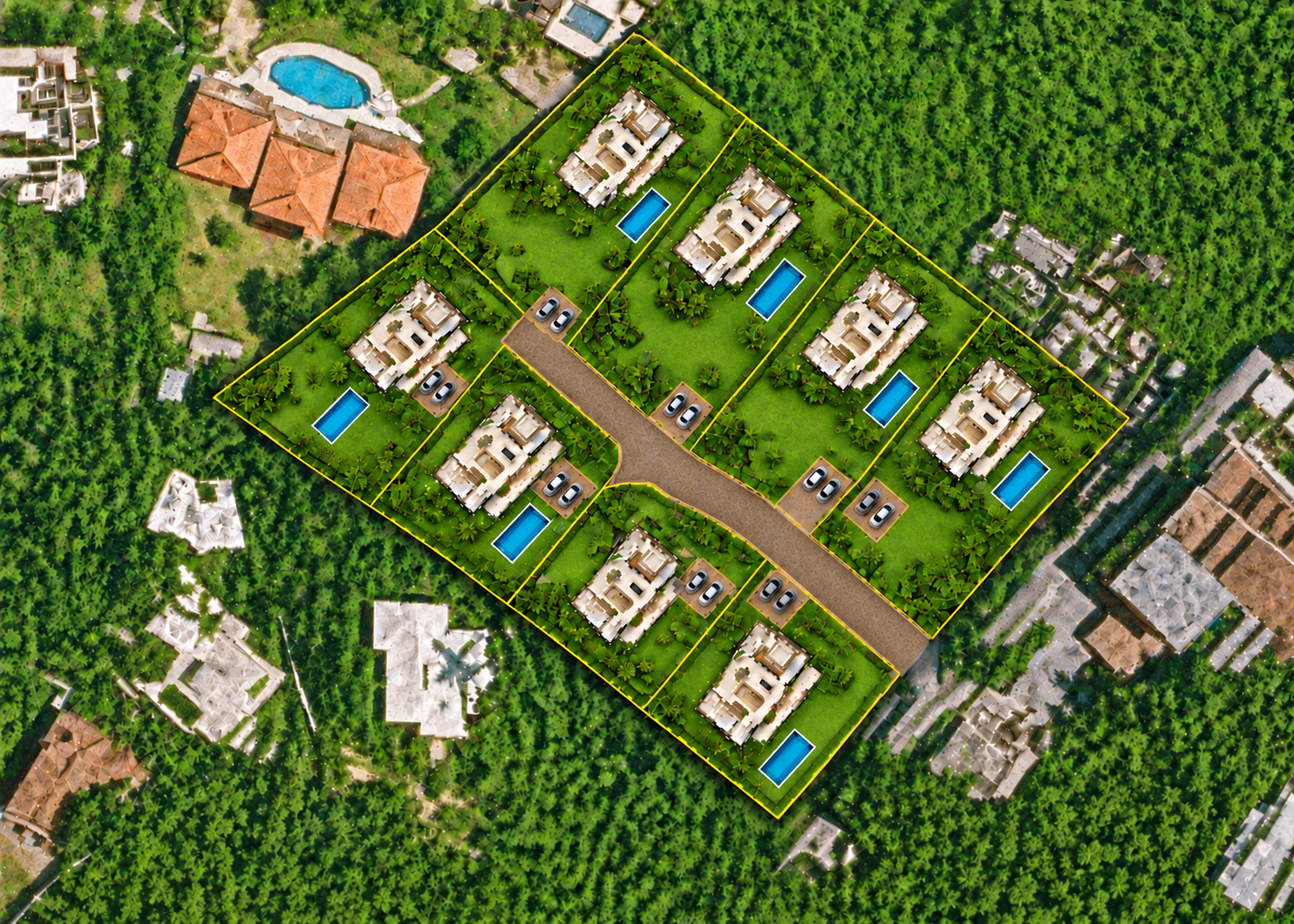 Lotes residenciales para villas a 300 m de Playa Las Ballenas