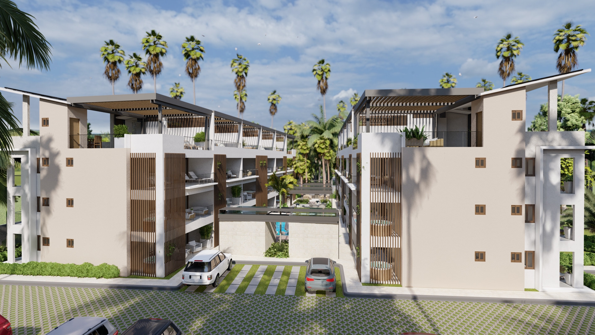 Elegantes apartamentos en una zona residencial privilegiada en preventa