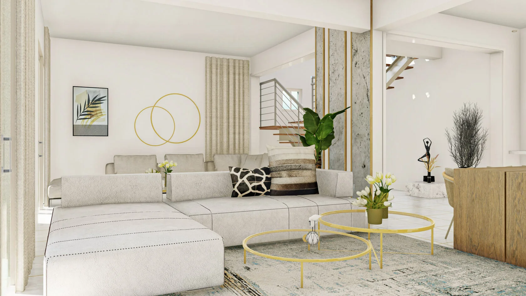 Penthouse exclusif de 2 chambres à Cabarete : grande terrasse sur le toit et agencement luxueux