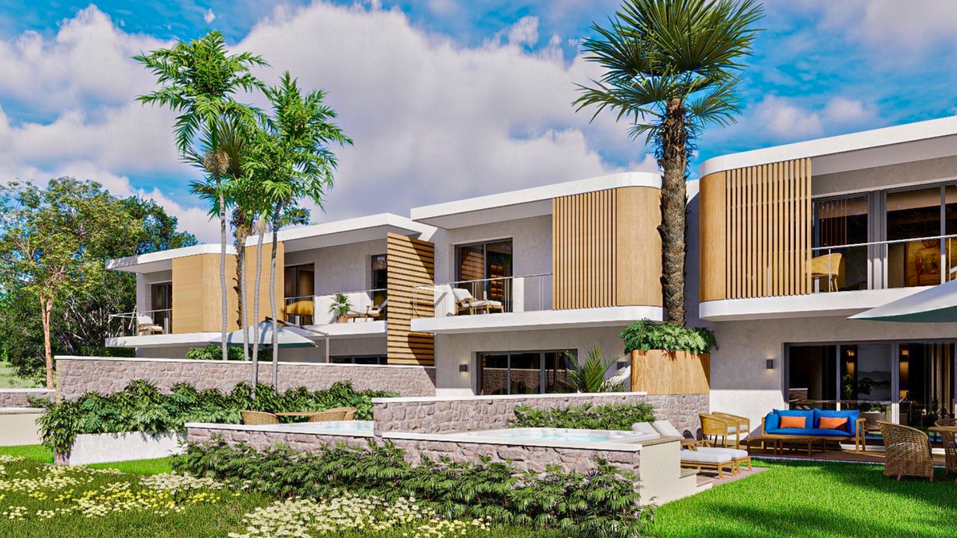 Casas adosadas de lujo asequible con jardín y jacuzzi – Zafiro Village