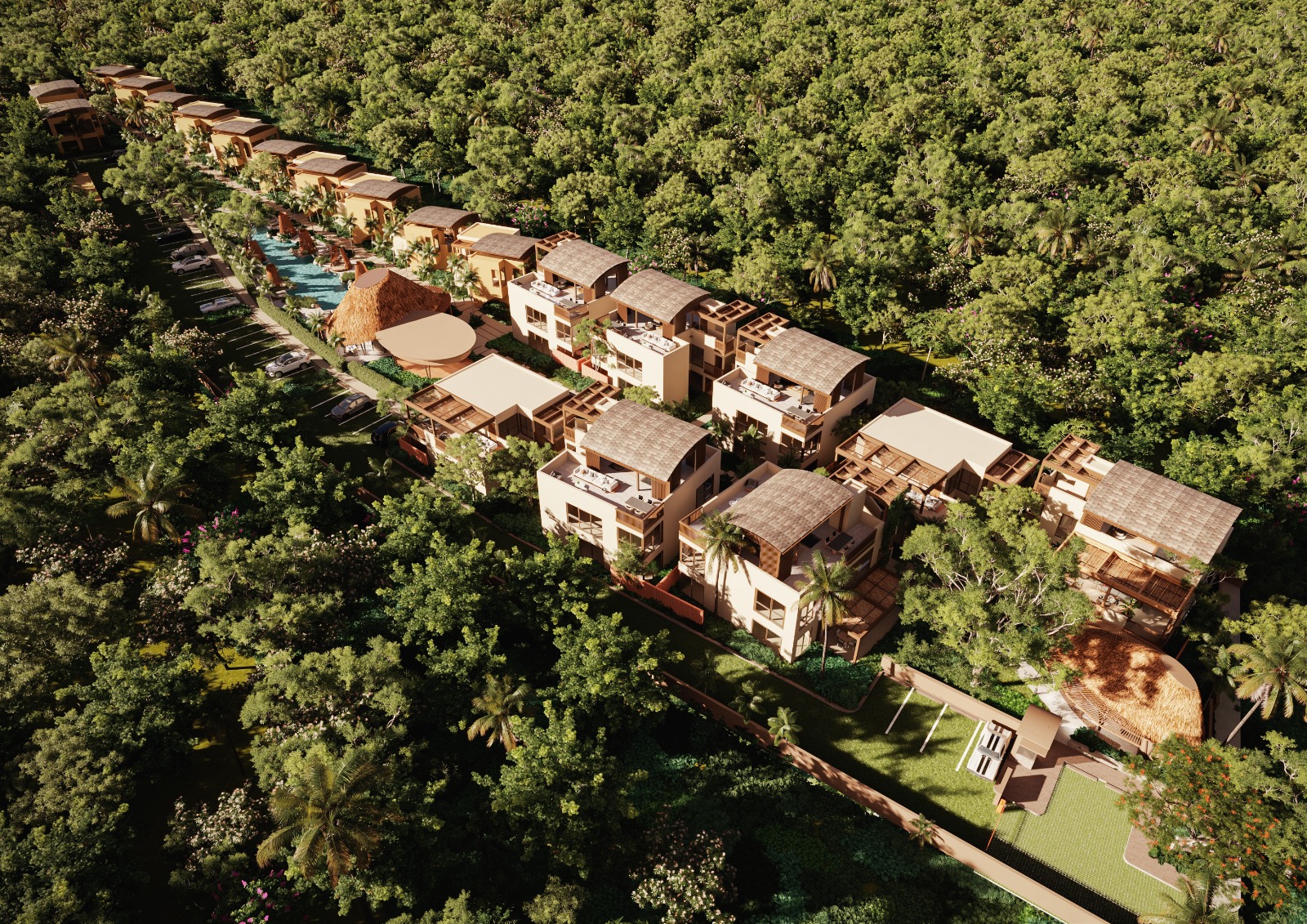 Dúplex y bungalows en preventa en una residencia boutique de lujo