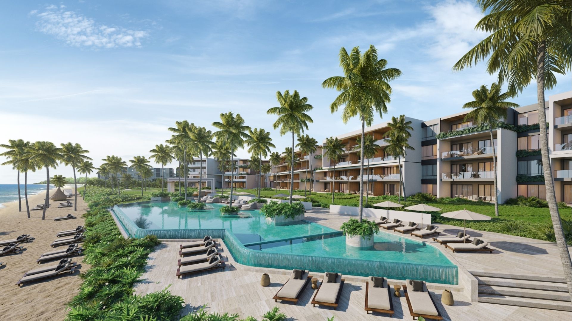 Condo en bord de mer de 1 chambre en préconstruction avec vue sur l’océan