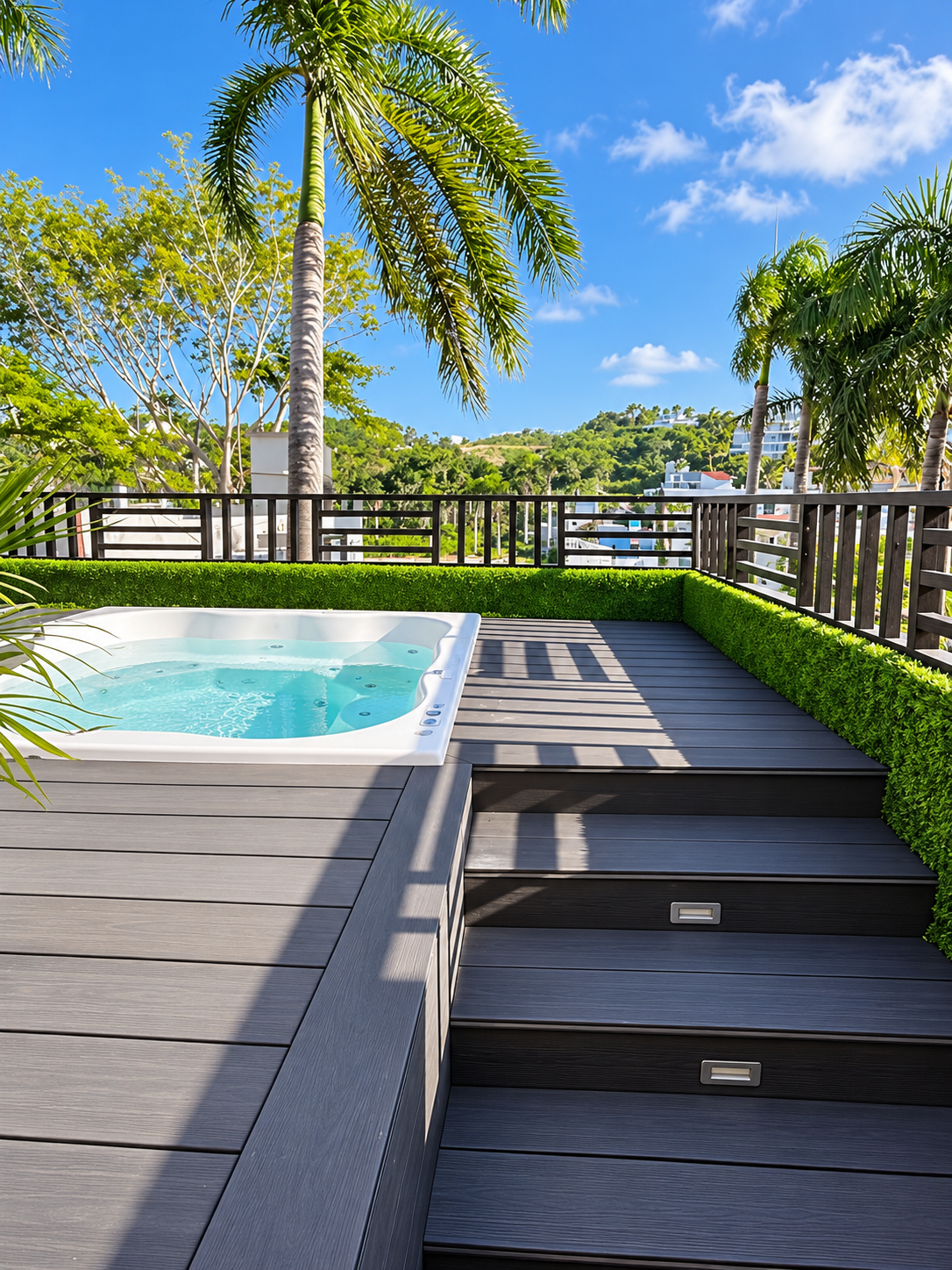Villa de 3 niveles con piscina y terraza en la azotea cerca de Playa Popy, Las Terrenas