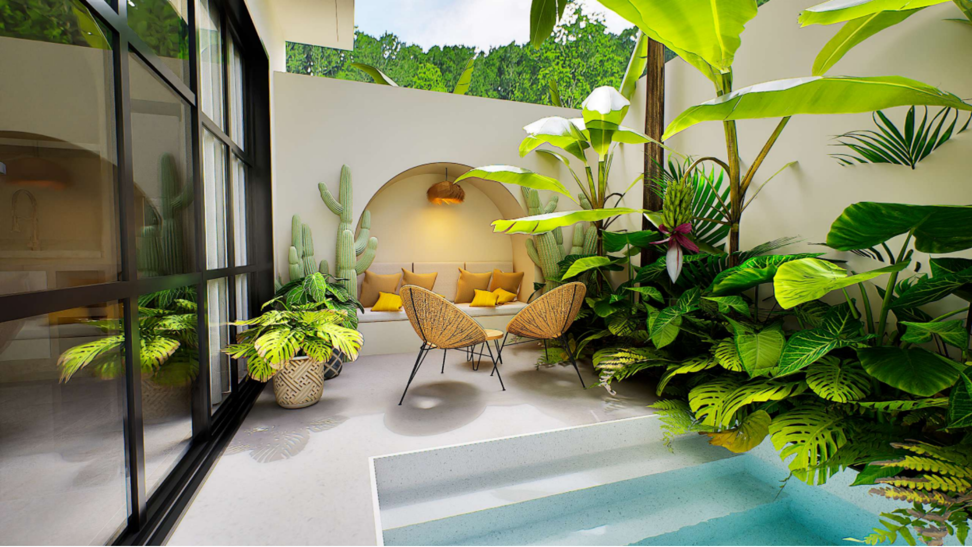 Appartements de luxe de 1 et 2 chambres avec piscines privées près de la plage